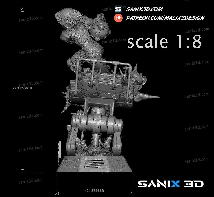 Alita - Battle Angel (Fan Art) - 3D printed model kit