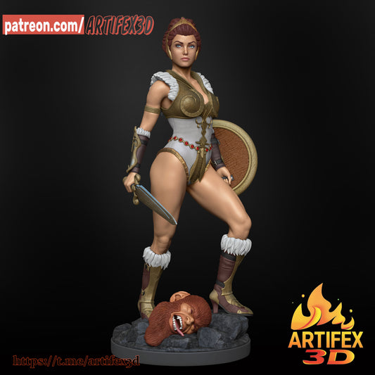 Teela (Masters of the Universe) 3D Print model - Fan Art - 75mm and 180mm