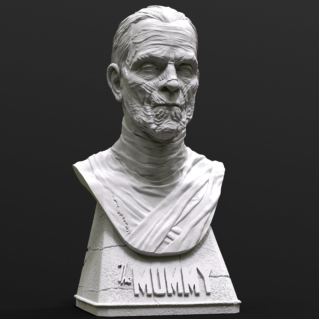 The Mummy Bust- 3D Printed Model Bust 145mm