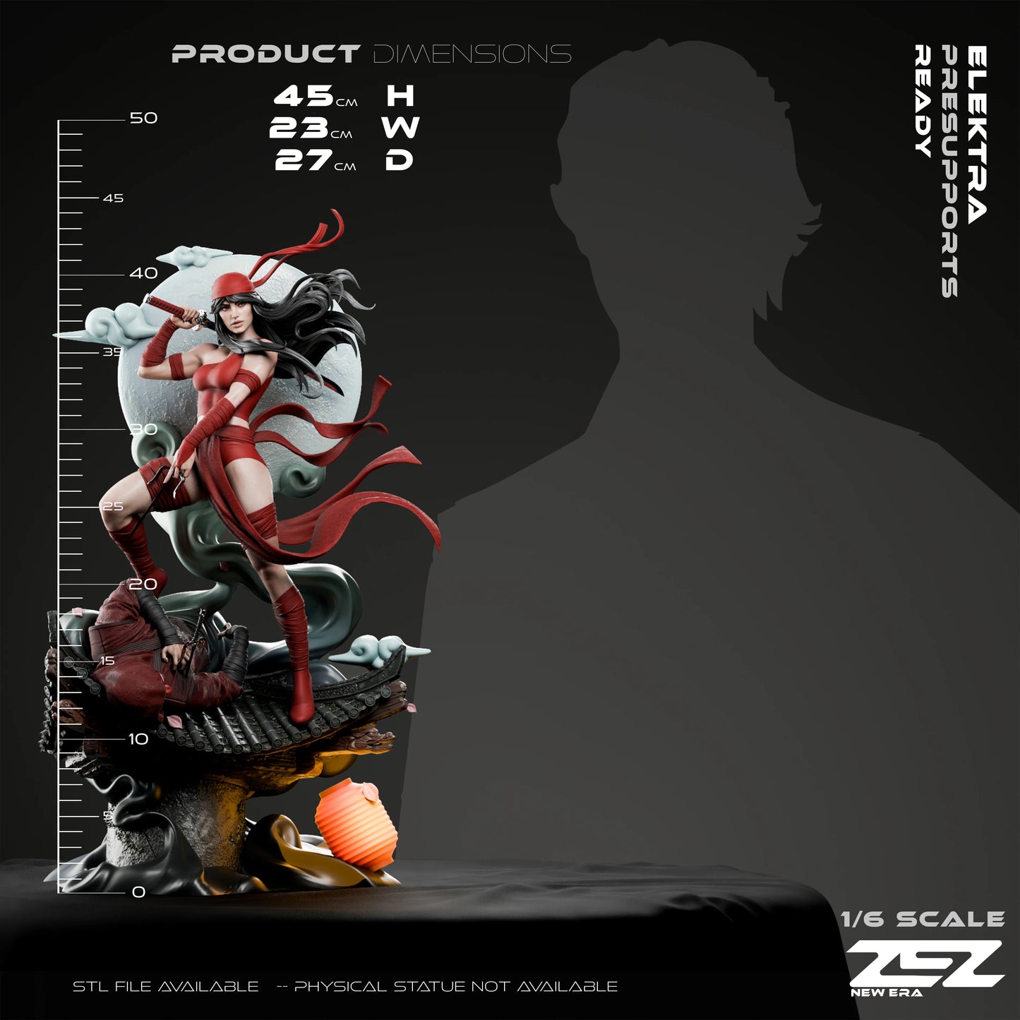 Elektra (ZEZ) - 3D Printed Fan Art Model Kit