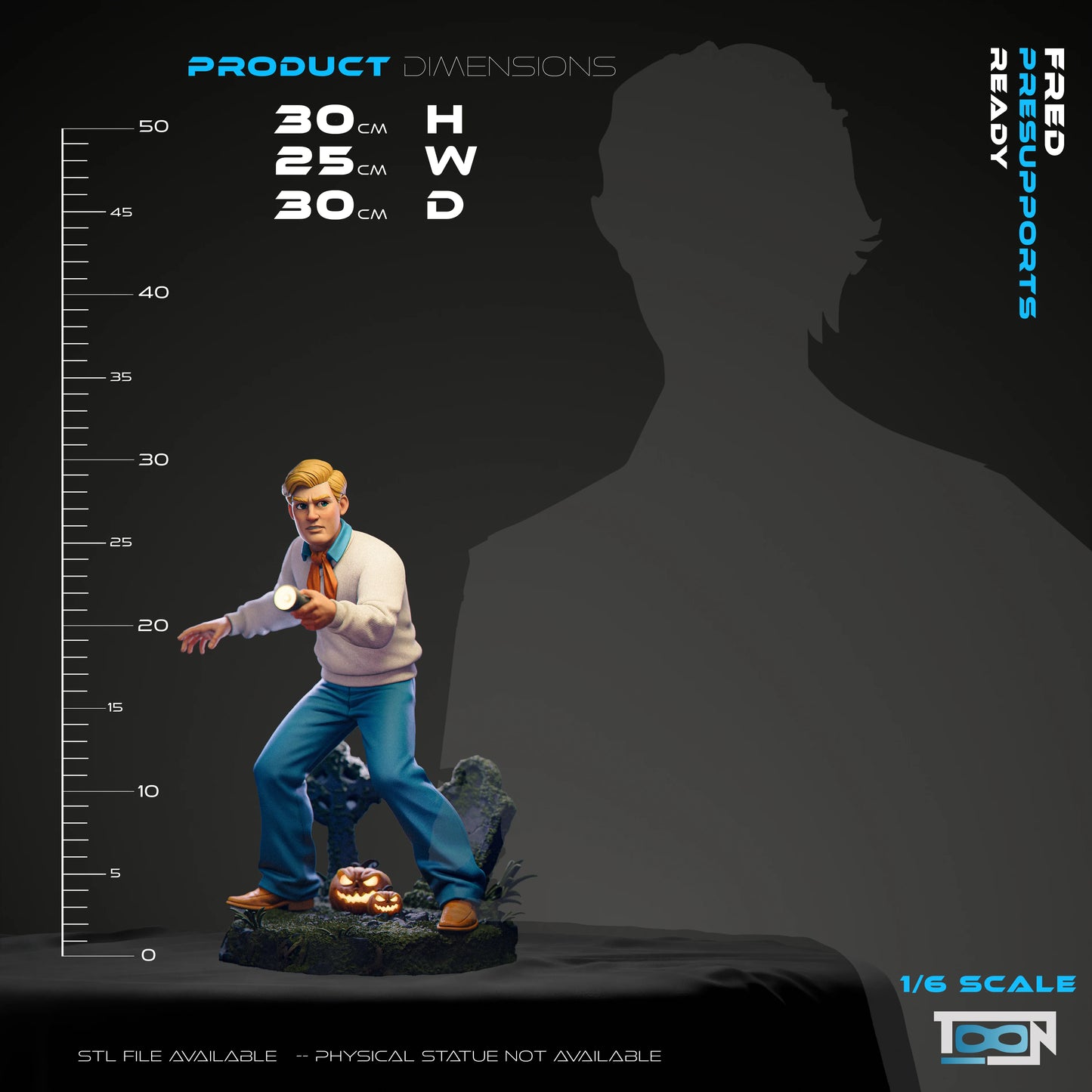 Fred Jones (Scooby-Doo) - 3D Printed Model Kit 1:6 Scale