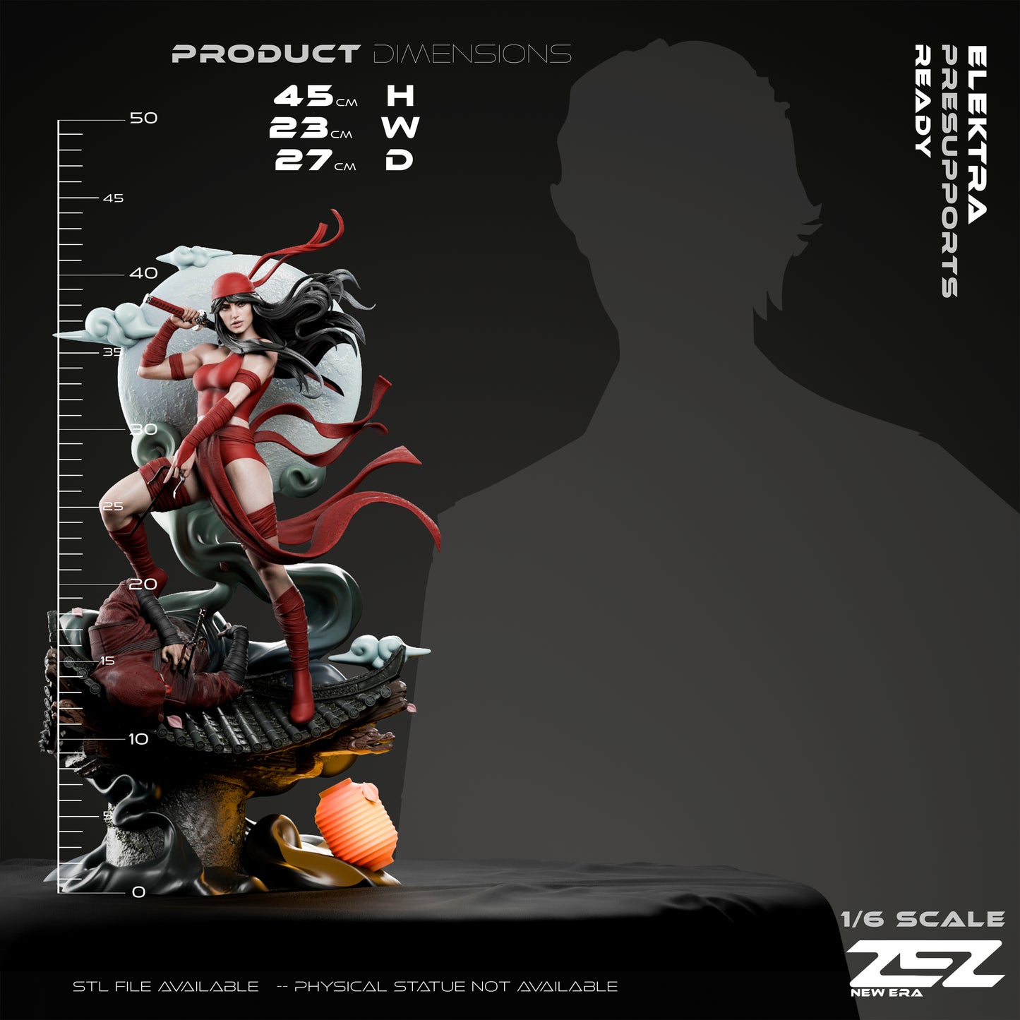 Elektra (ZEZ) - 3D Printed Fan Art Model Kit