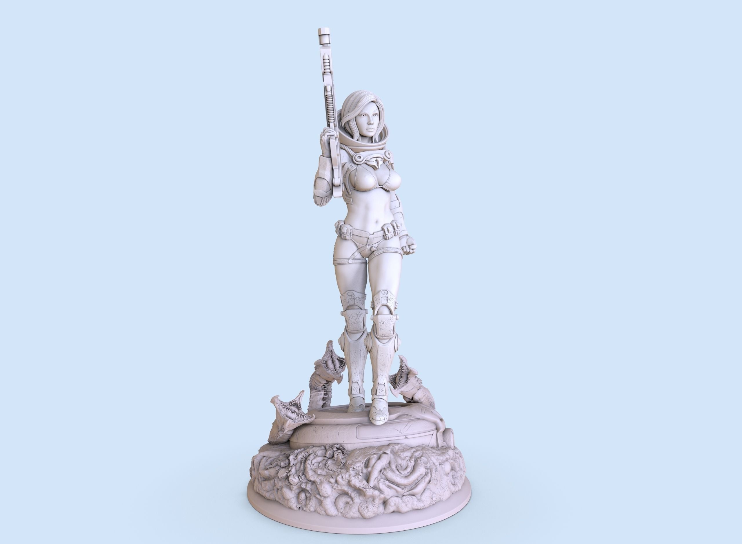 Space Warrior - 3D Print - Fan Art - 180mm SFW/NSFW