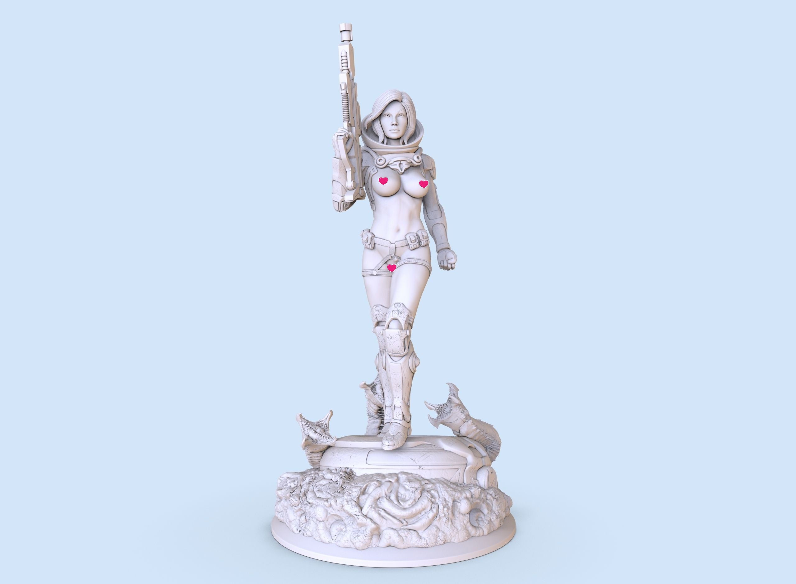 Space Warrior - 3D Print - Fan Art - 180mm SFW/NSFW