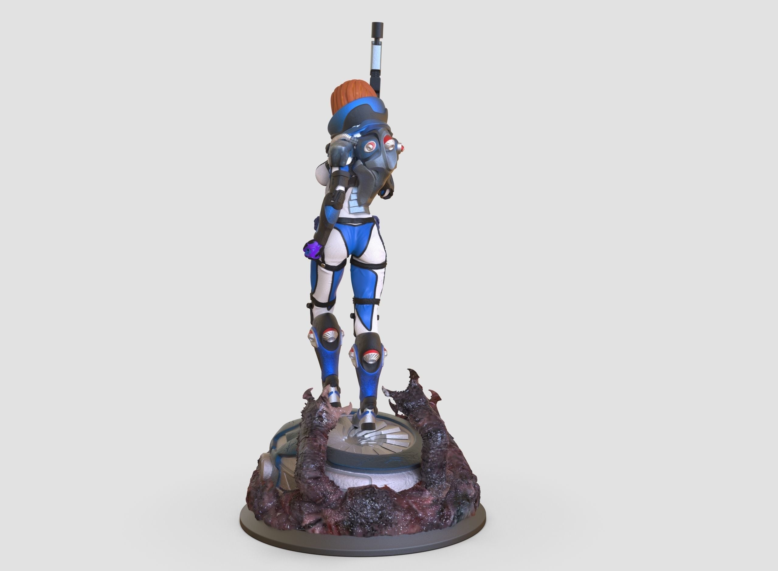 Space Warrior - 3D Print - Fan Art - 180mm SFW/NSFW