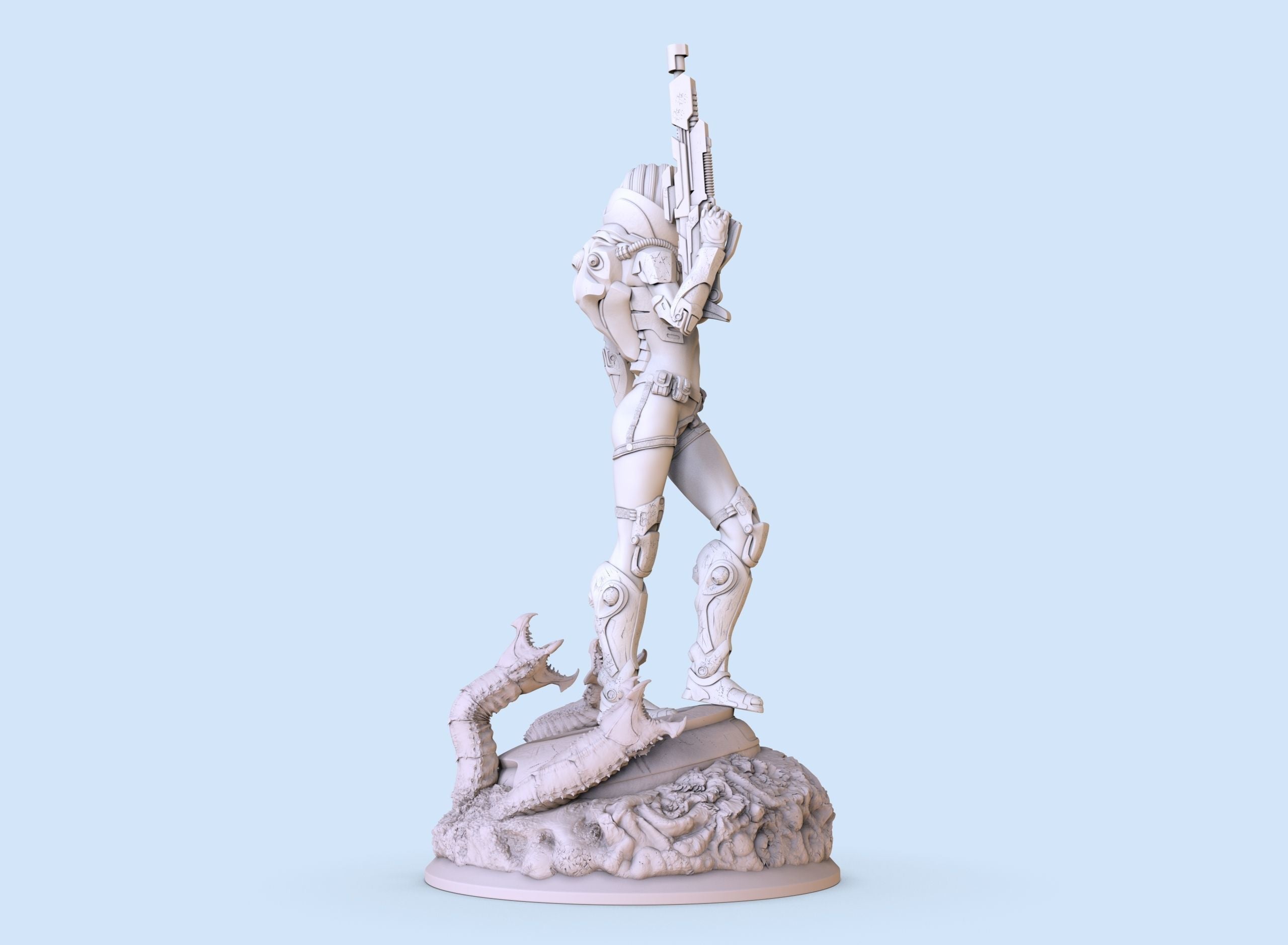 Space Warrior - 3D Print - Fan Art - 180mm SFW/NSFW