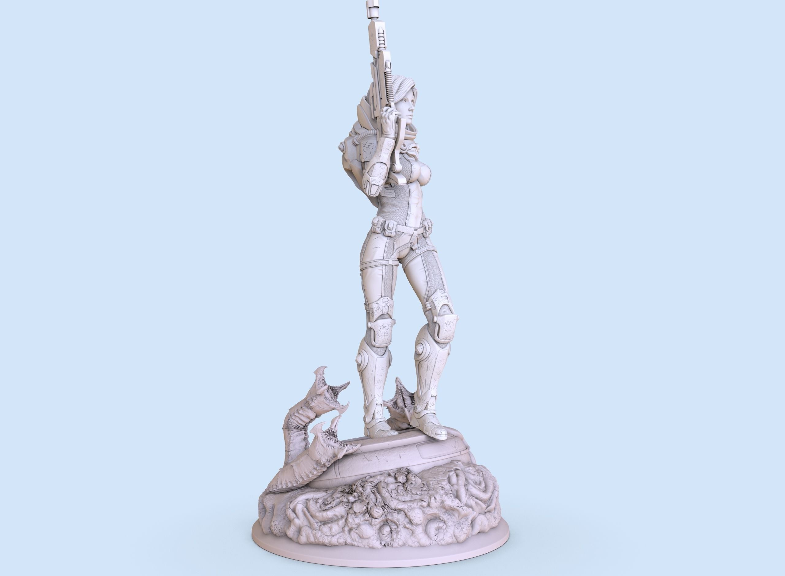 Space Warrior - 3D Print - Fan Art - 180mm SFW/NSFW