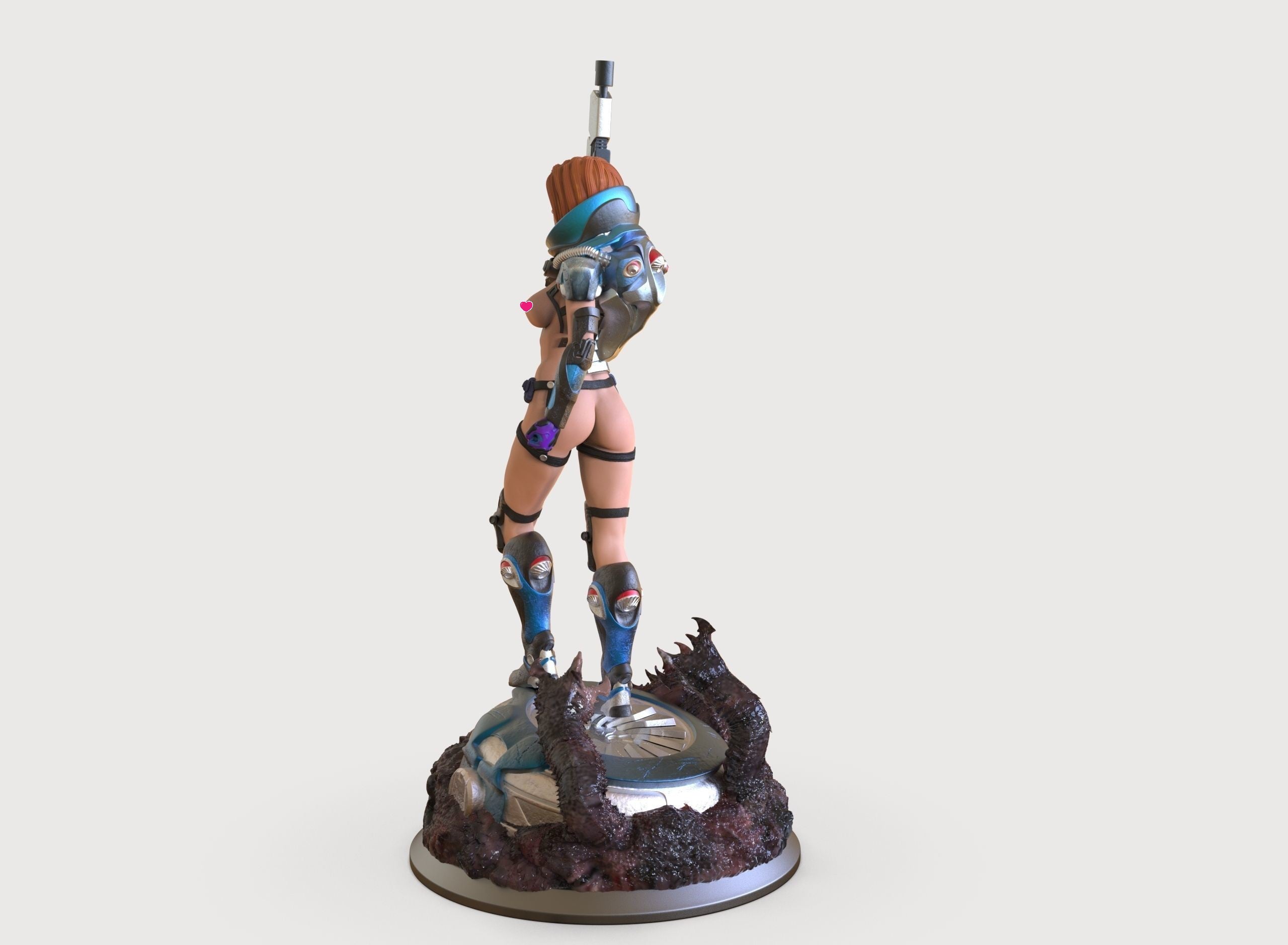 Space Warrior - 3D Print - Fan Art - 180mm SFW/NSFW