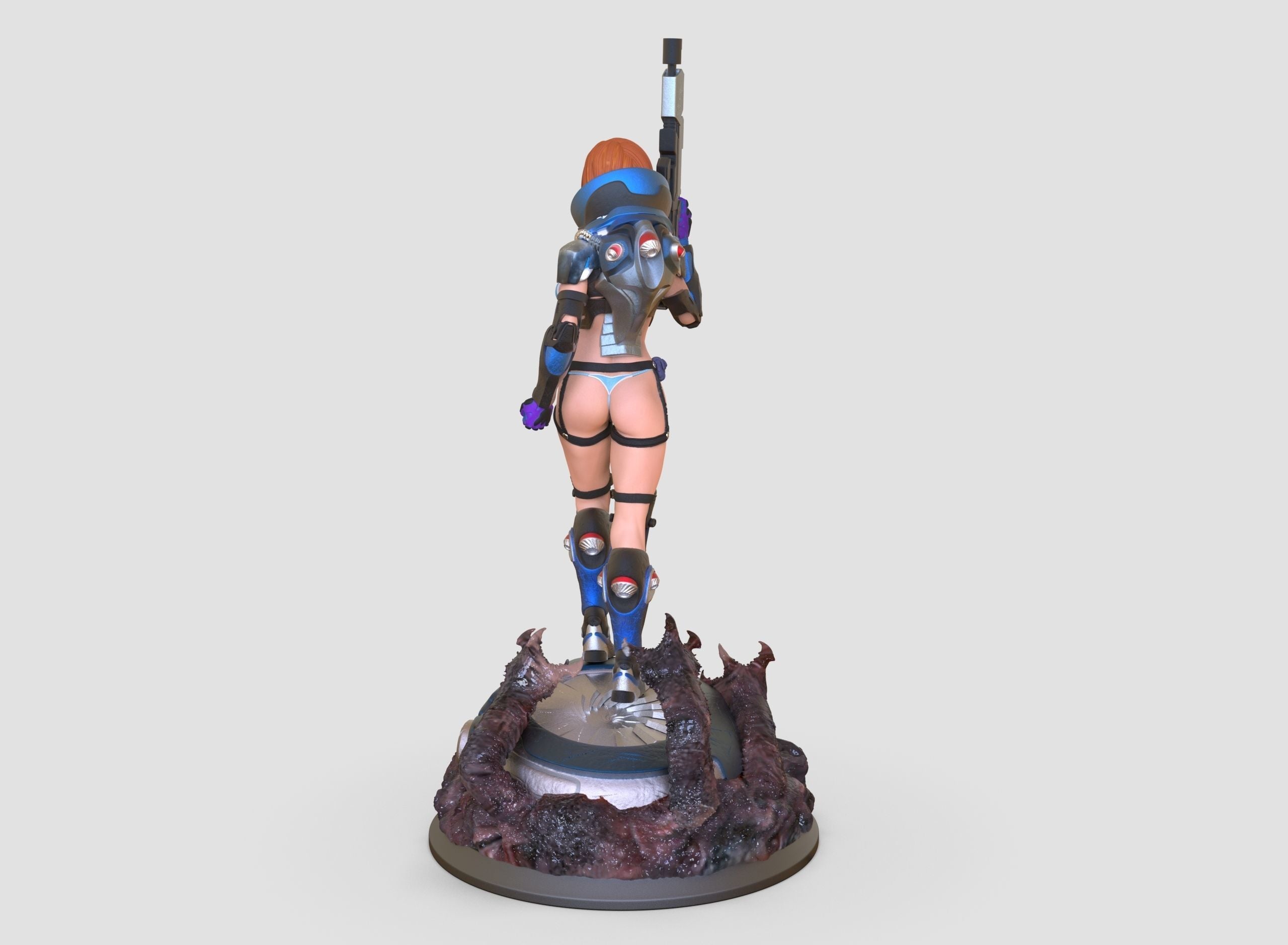 Space Warrior - 3D Print - Fan Art - 180mm SFW/NSFW