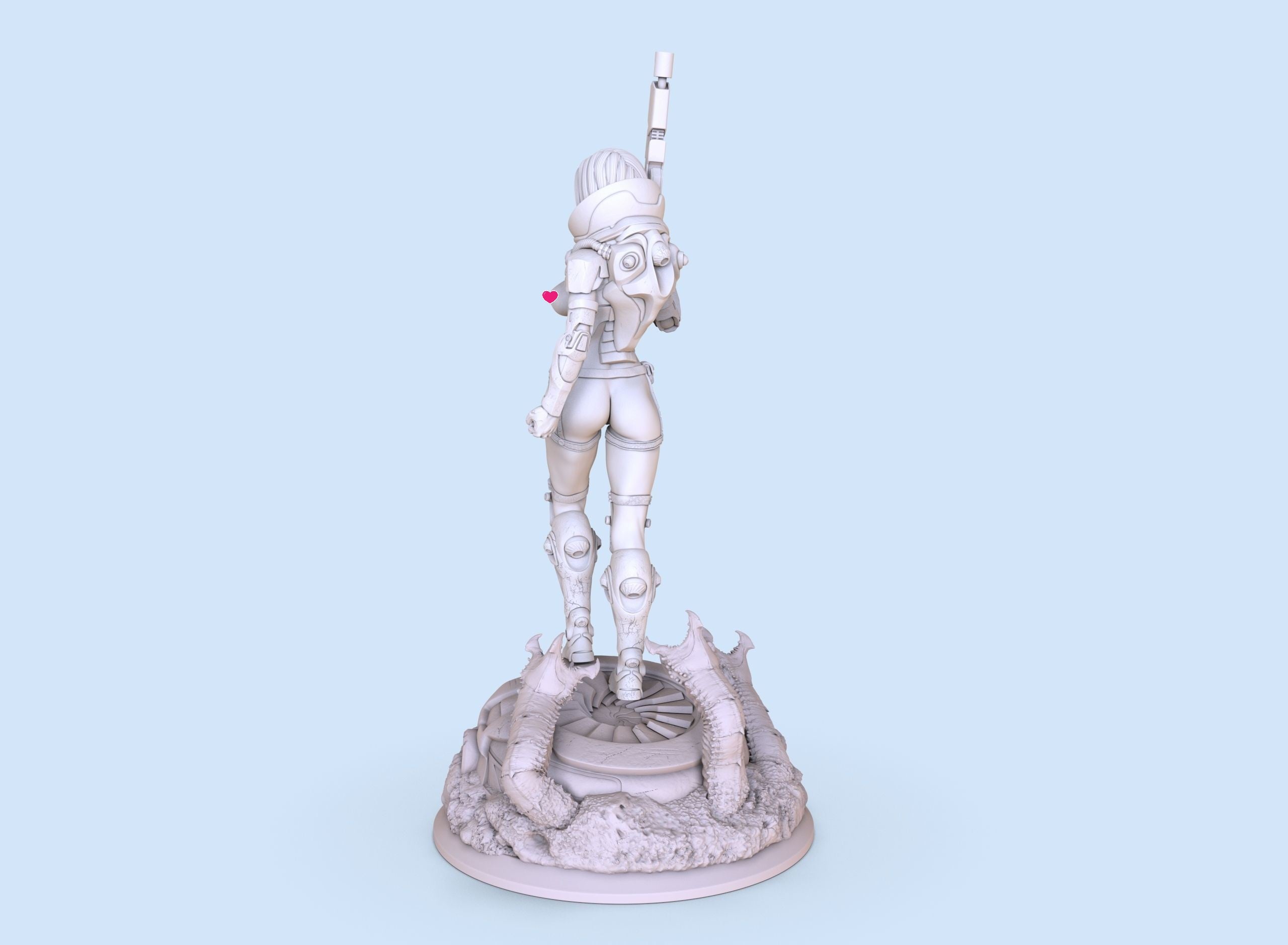 Space Warrior - 3D Print - Fan Art - 180mm SFW/NSFW
