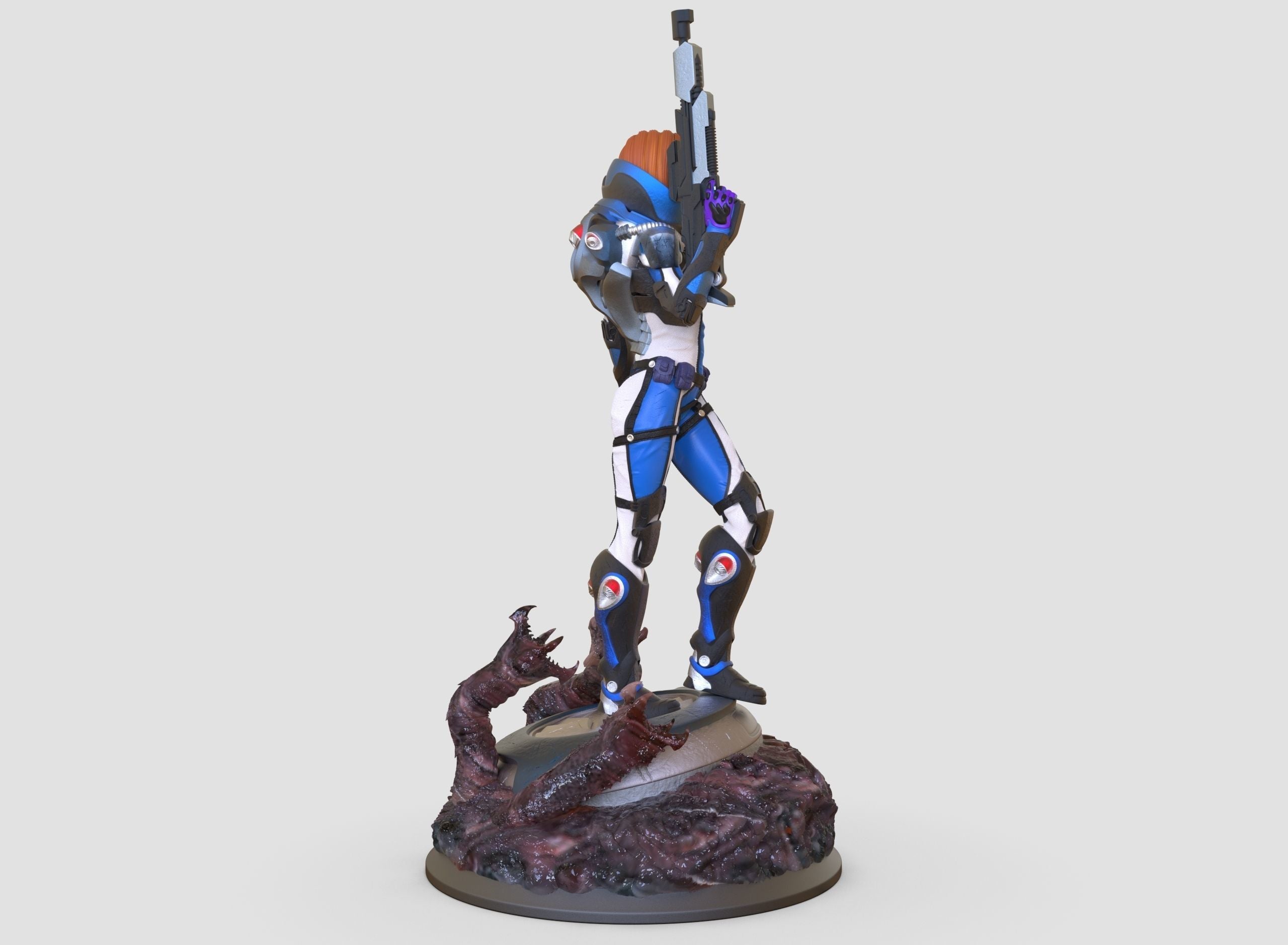 Space Warrior - 3D Print - Fan Art - 180mm SFW/NSFW