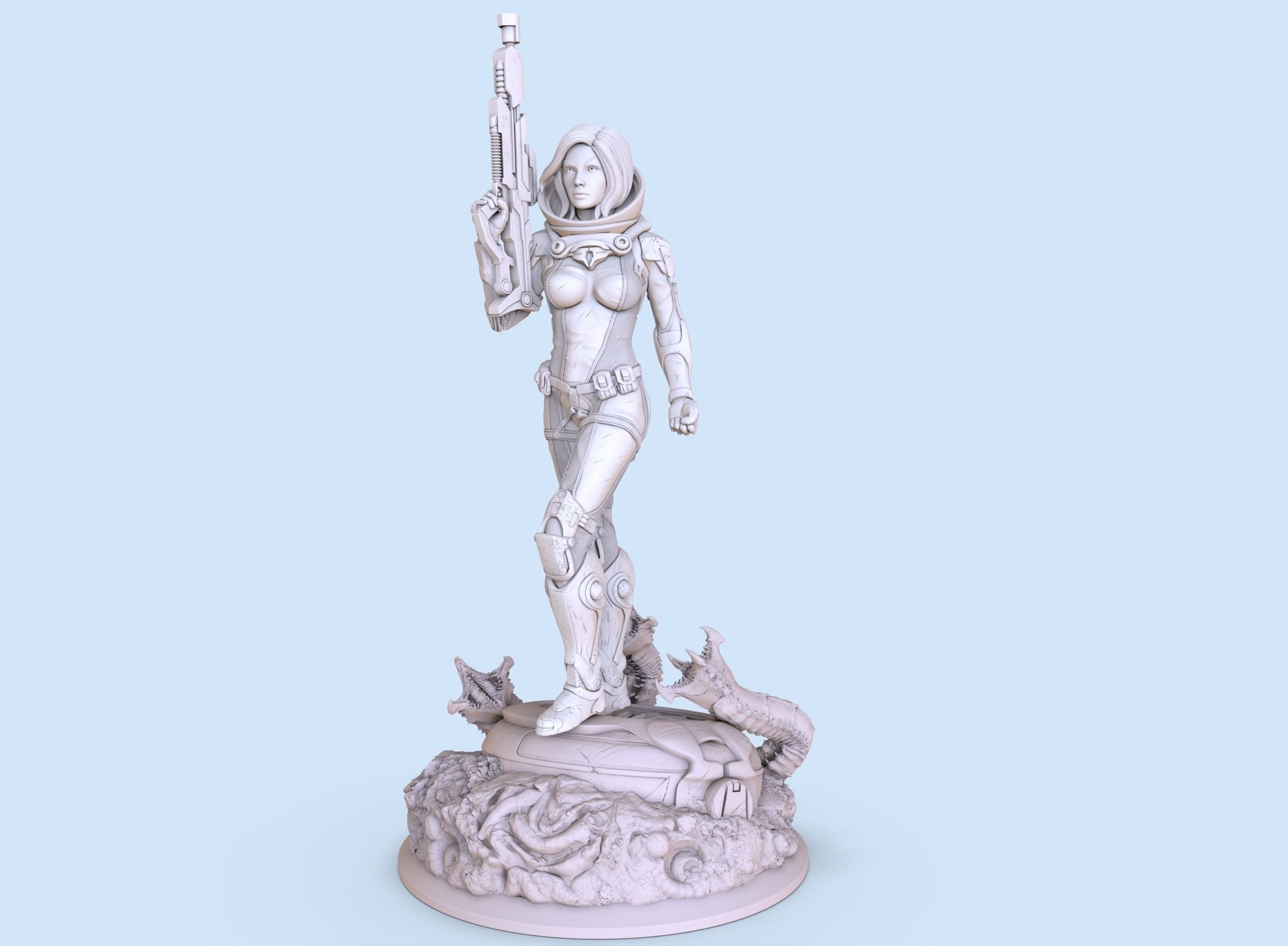 Space Warrior - 3D Print - Fan Art - 180mm SFW/NSFW