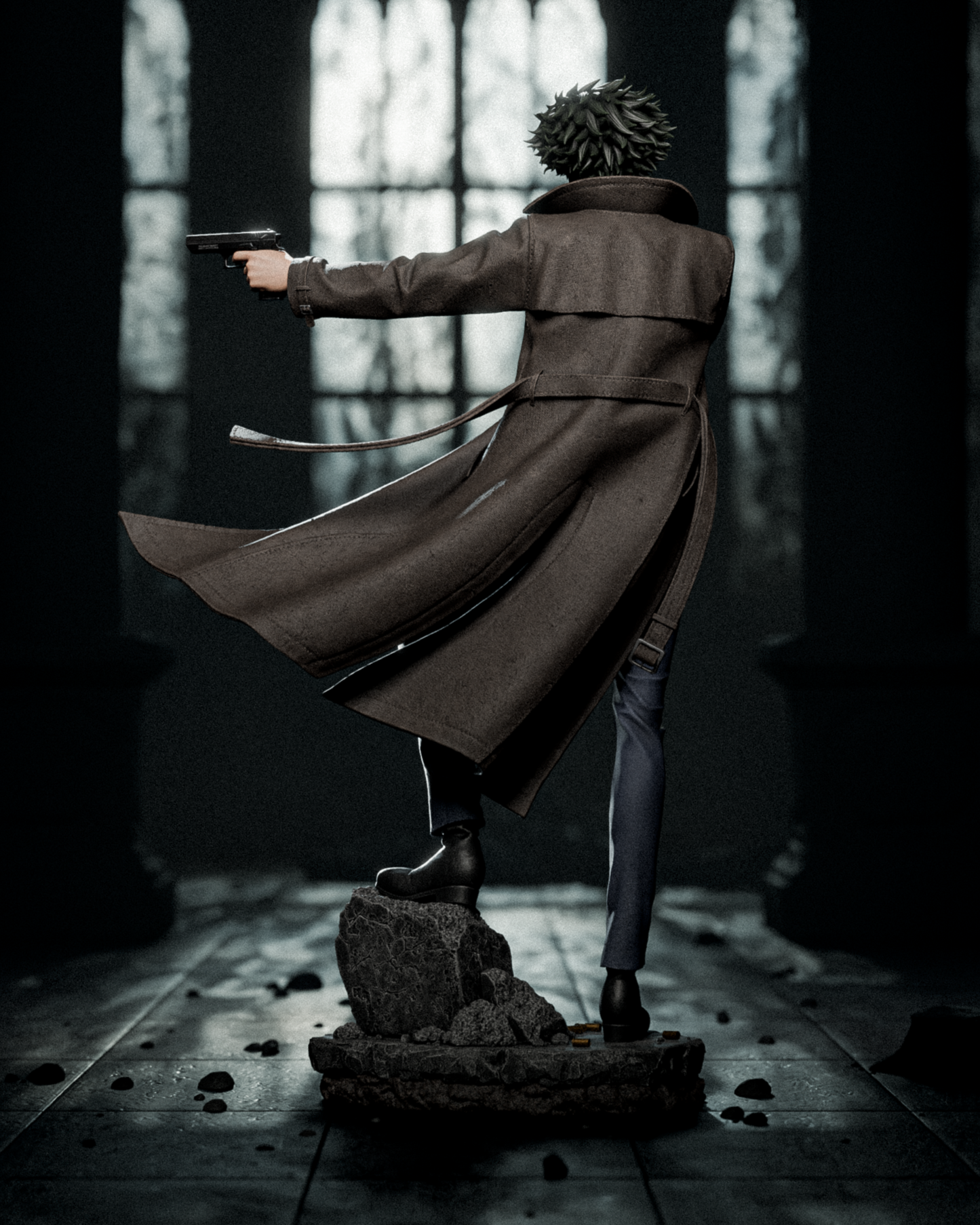 Spike Cowboy Bebop - 3D Printed Statue 6 and 9 Scale