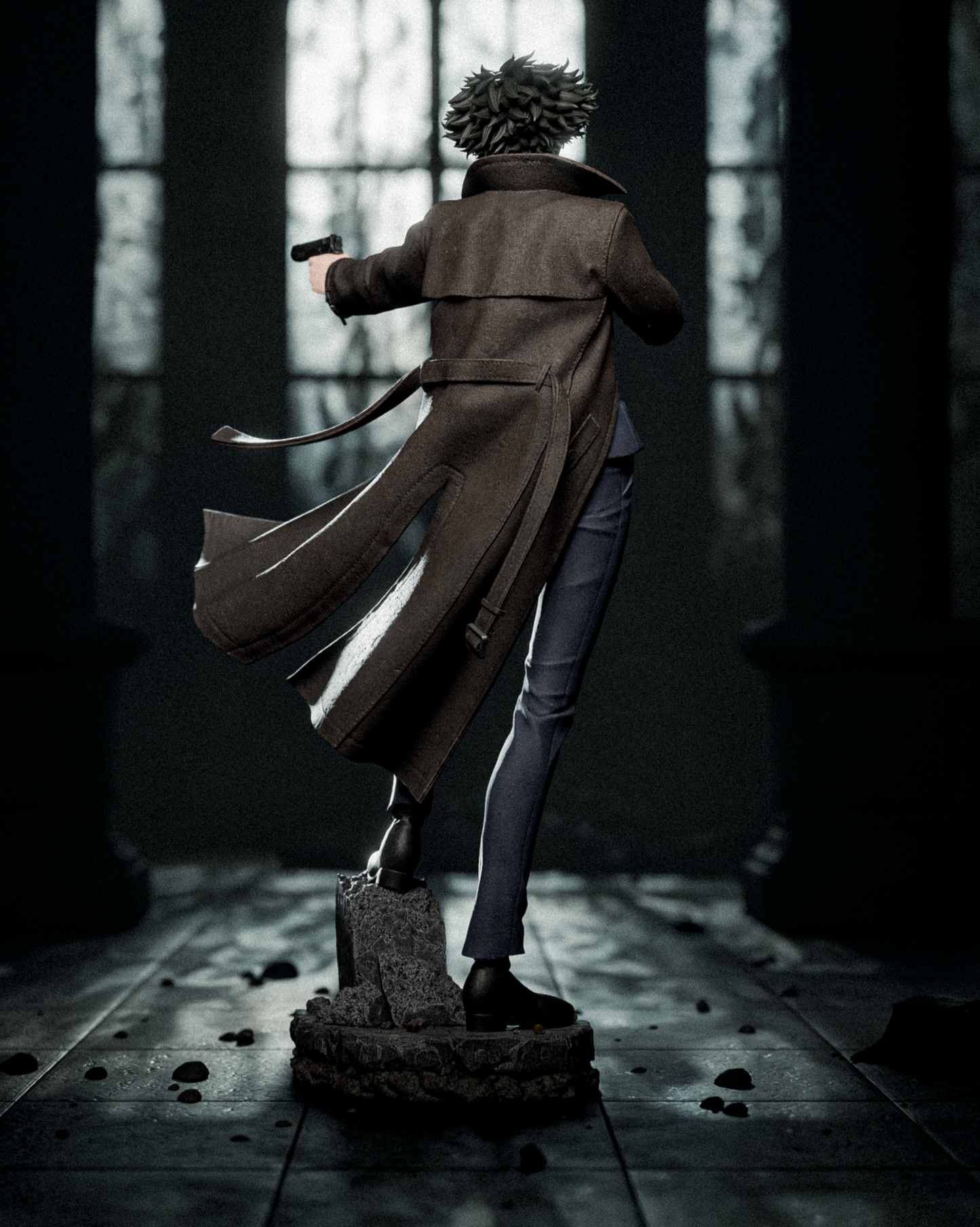 Spike Cowboy Bebop - 3D Printed Statue 6 and 9 Scale