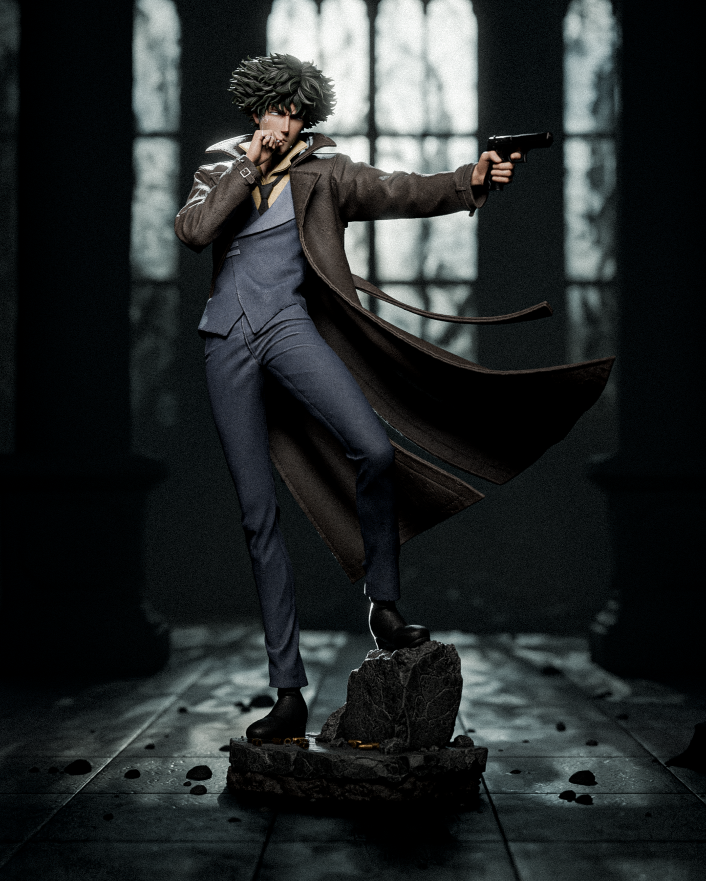Spike Cowboy Bebop - 3D Printed Statue 6 and 9 Scale