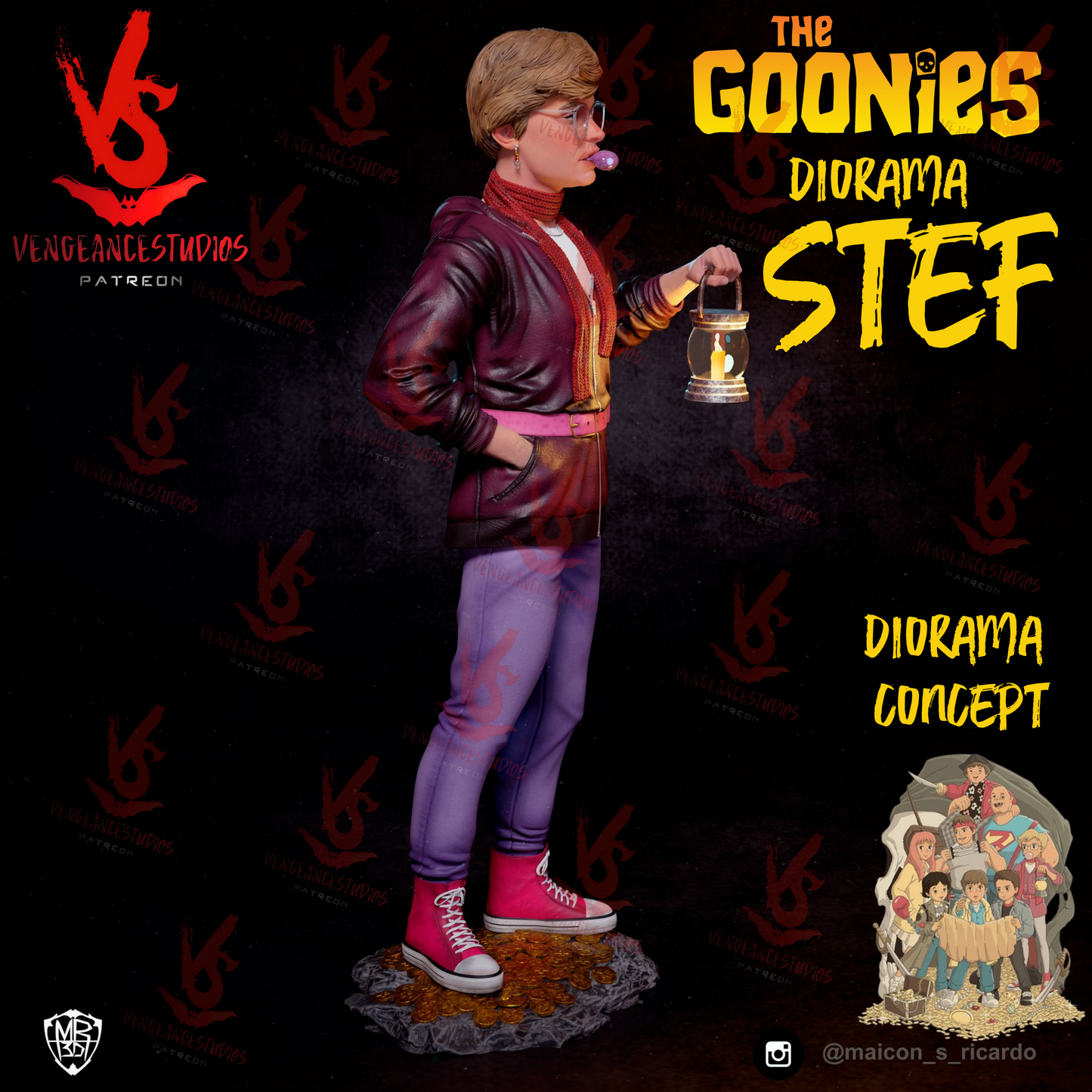 The Goonies 3D Printed Kit - 10 Scale/ 6 Scale - Unpainted / Unassembled Statue