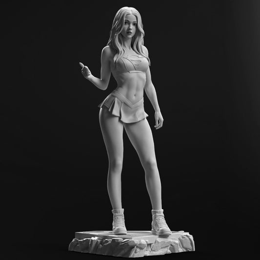 Supergirl 3D Printed Statue Model Kit - 240mm height