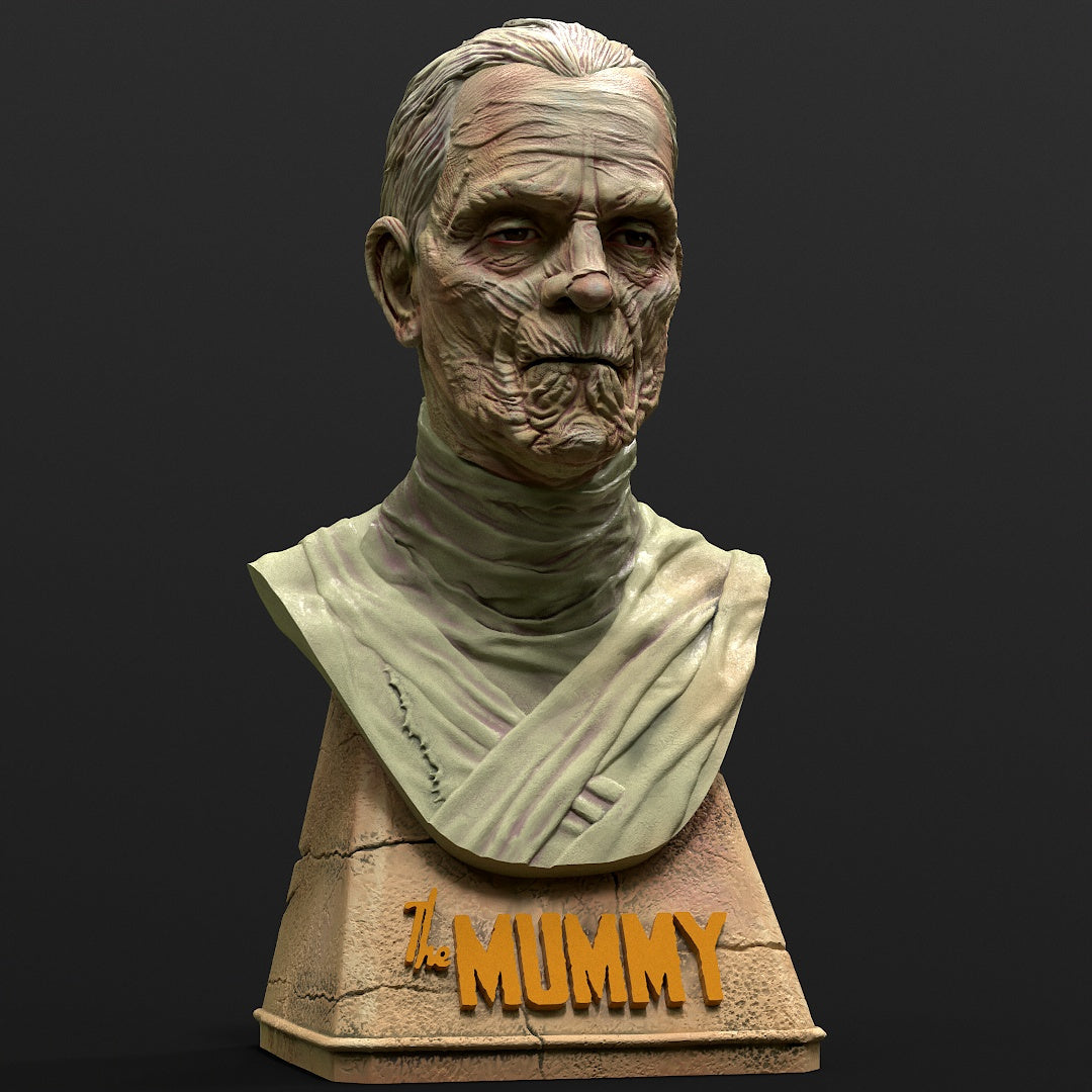 The Mummy Bust- 3D Printed Model Bust 145mm