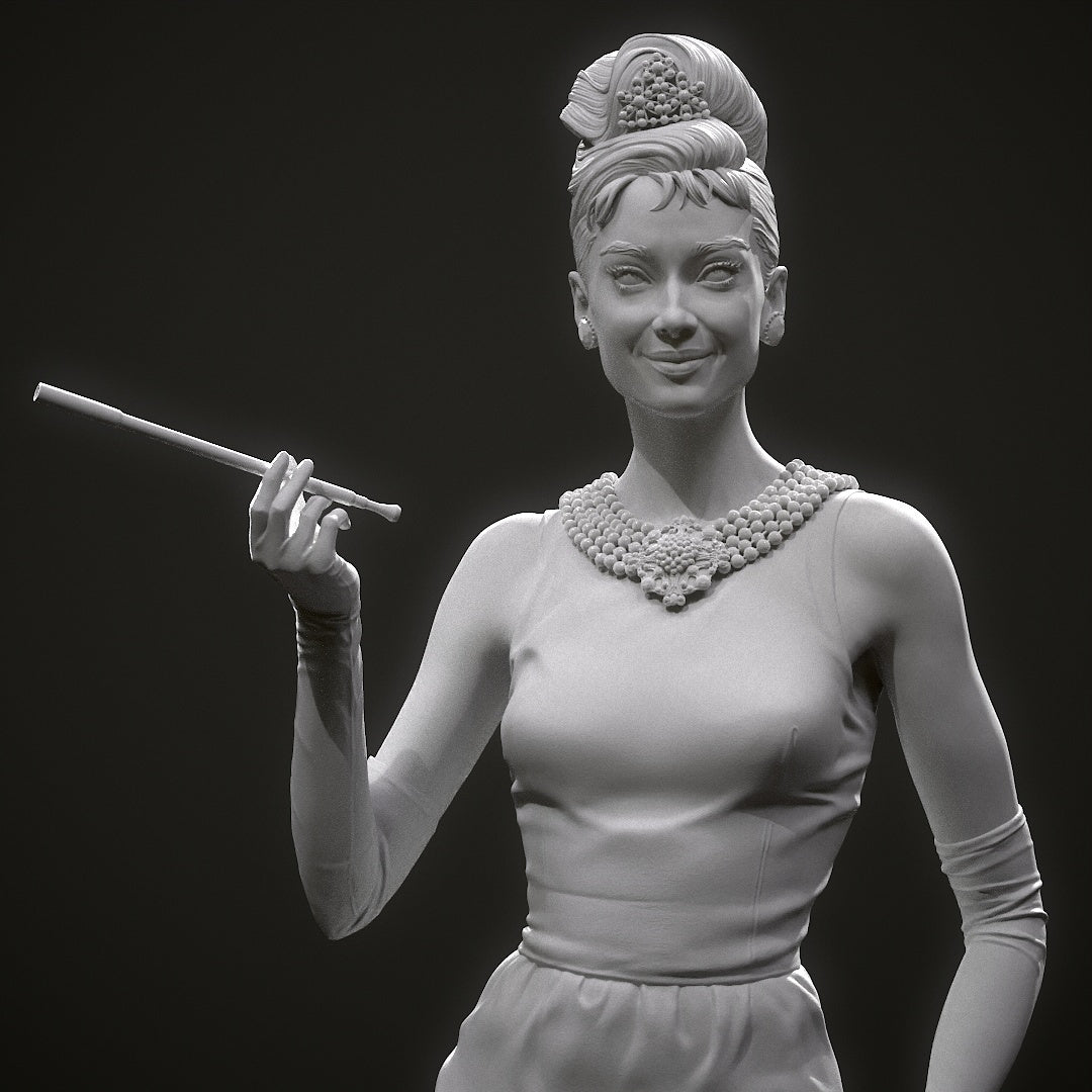 Tiffany - Breakfast at Tiffanys - 3d Printed Model Sculpture
