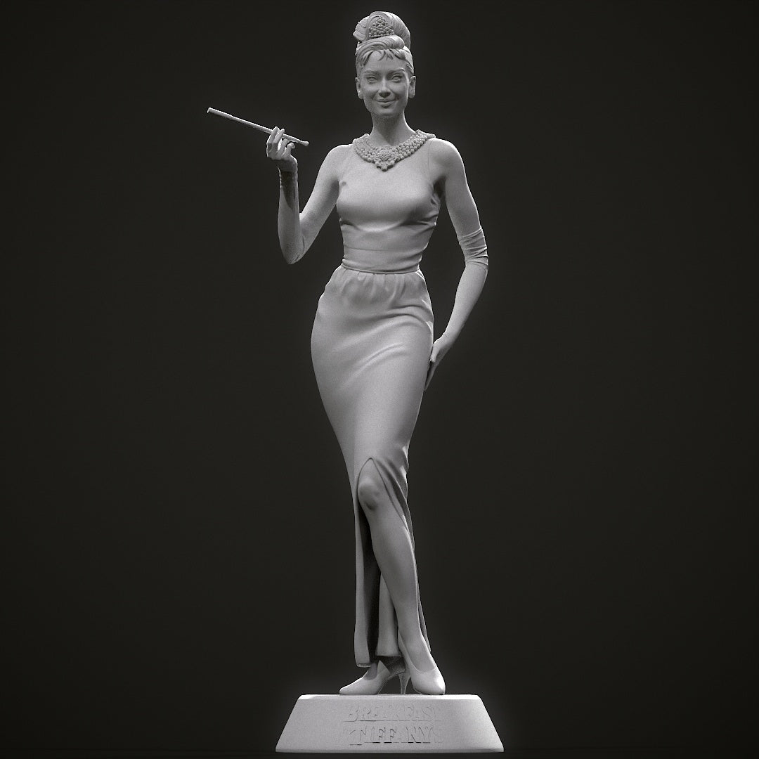 Tiffany - Breakfast at Tiffanys - 3d Printed Model Sculpture