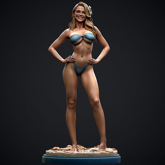 Bikini Girl - 3d Printed Model Statue