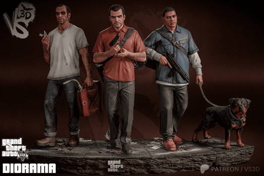 GTA V (Diorama) - Fan Art - 3D Print Kit