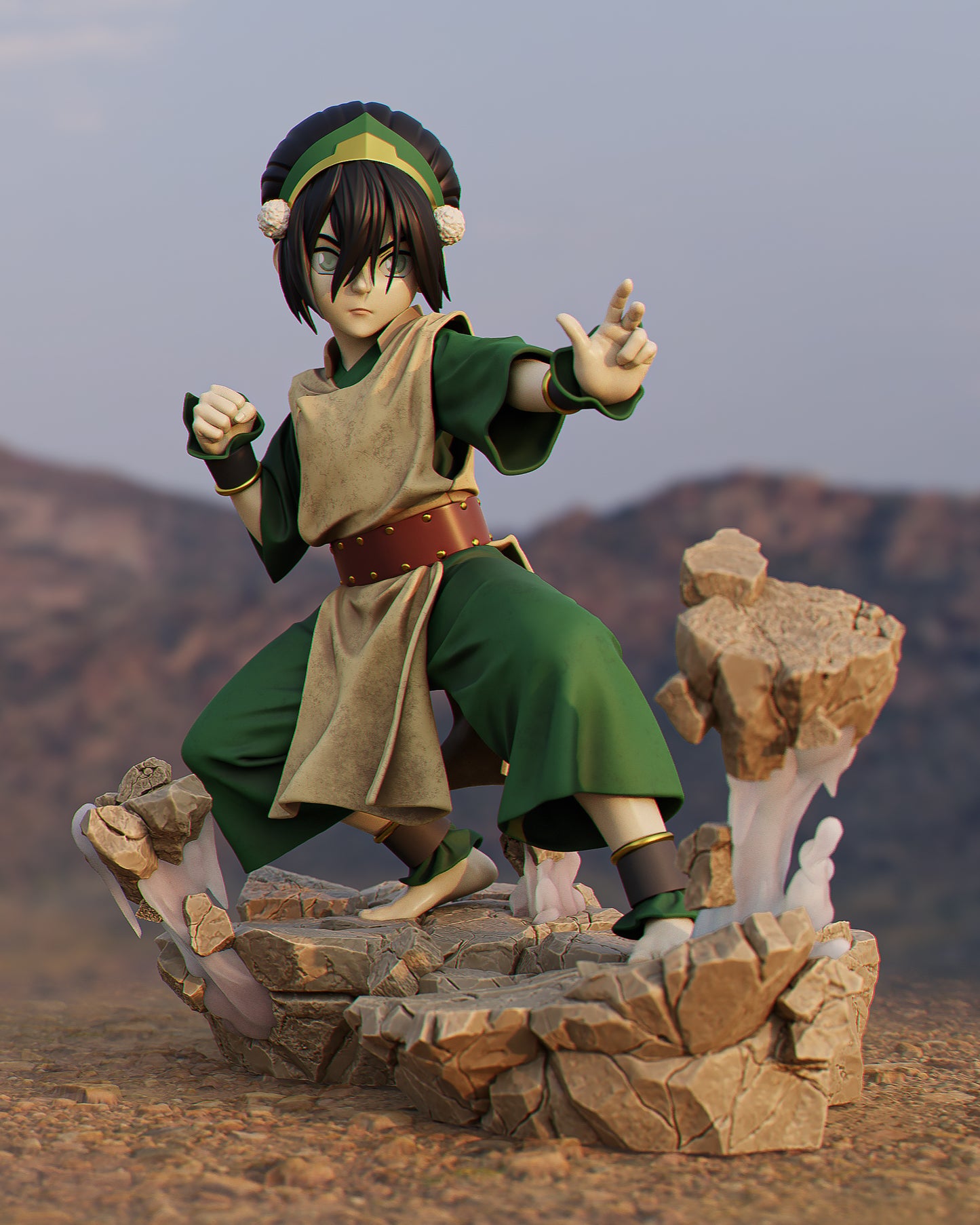 Toph (Avatar) - Fan Art - 3D Print Model Kit - 1:6 Scale