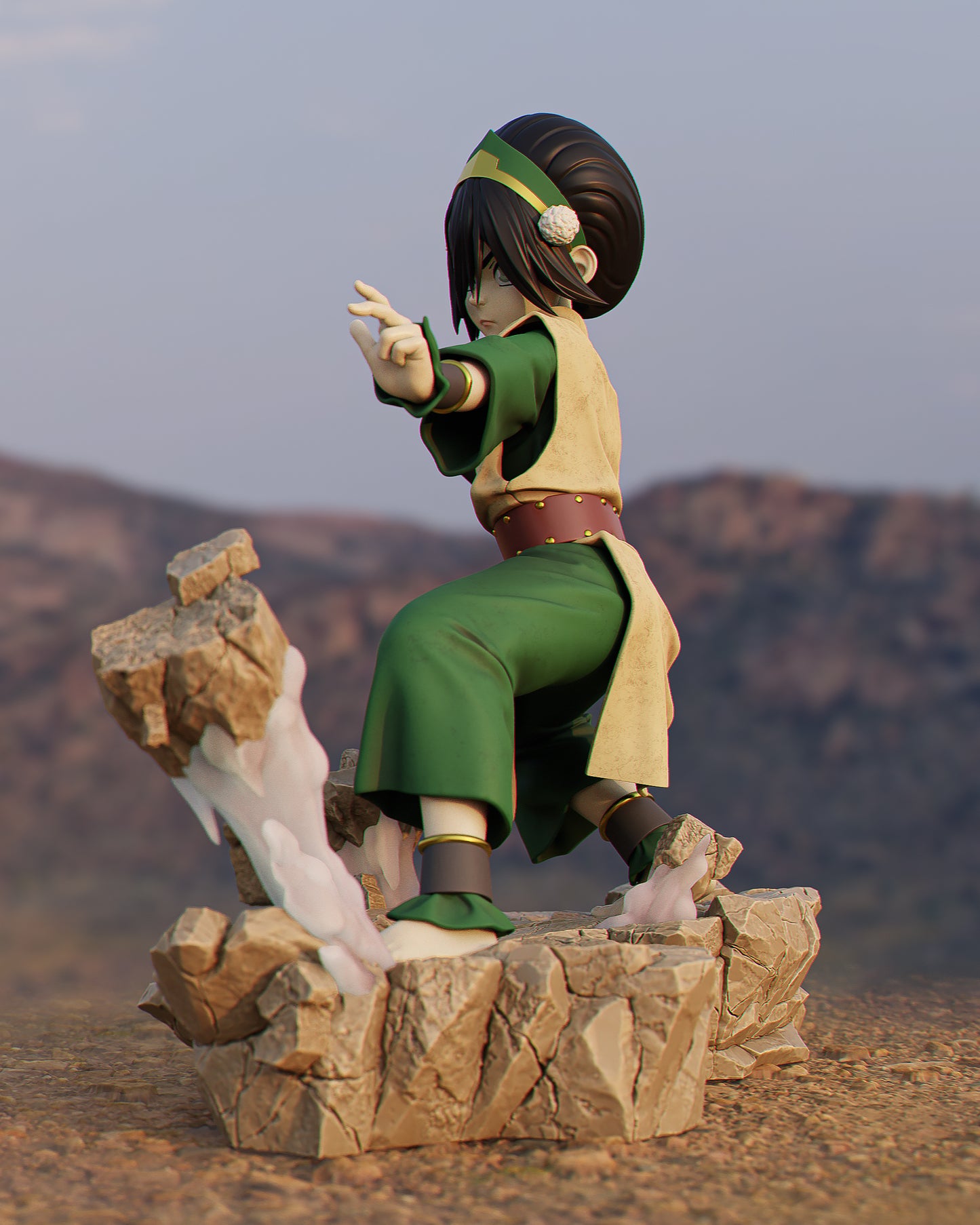 Toph (Avatar) - Fan Art - 3D Print Model Kit - 1:6 Scale
