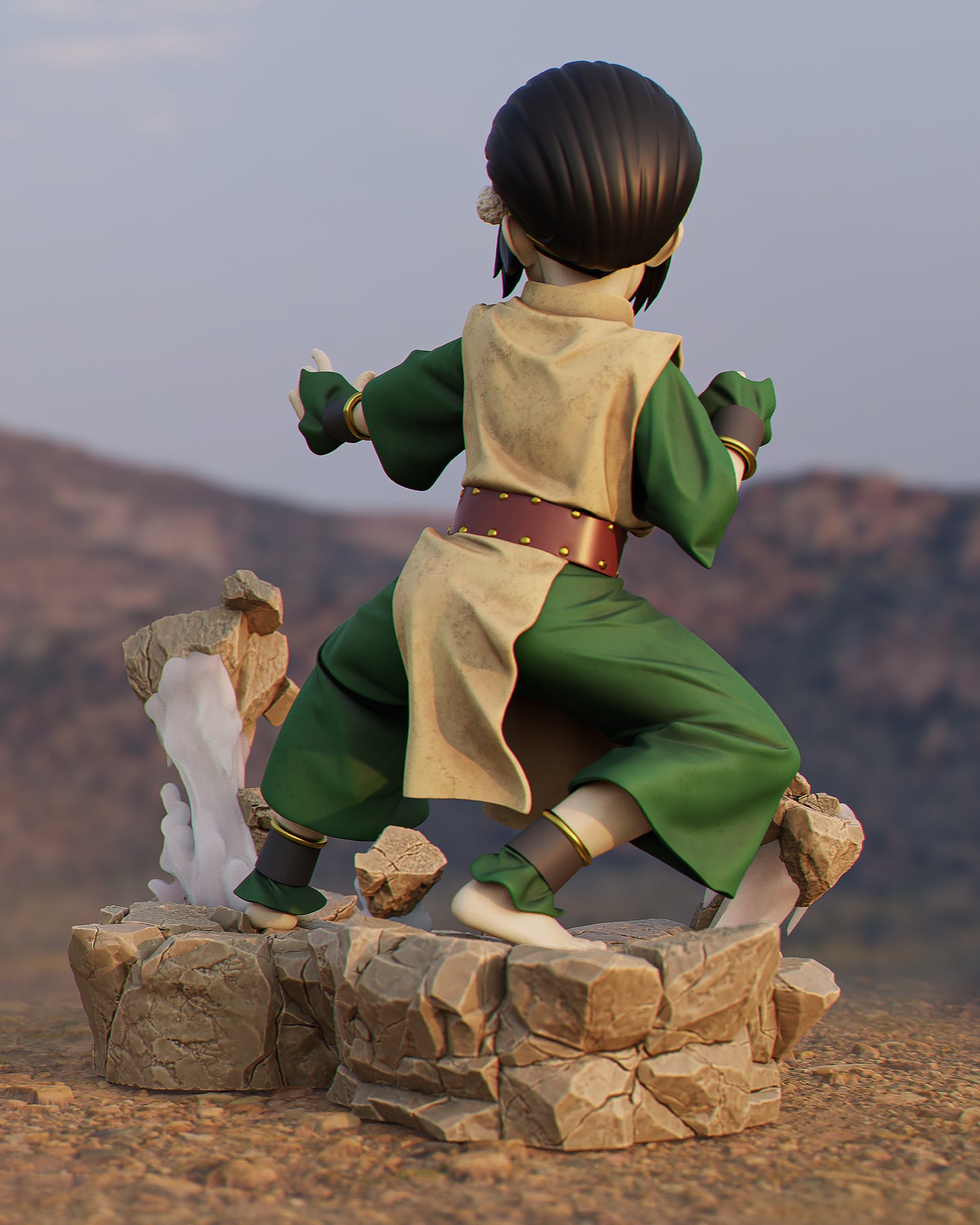 Toph (Avatar) - Fan Art - 3D Print Model Kit - 1:6 Scale