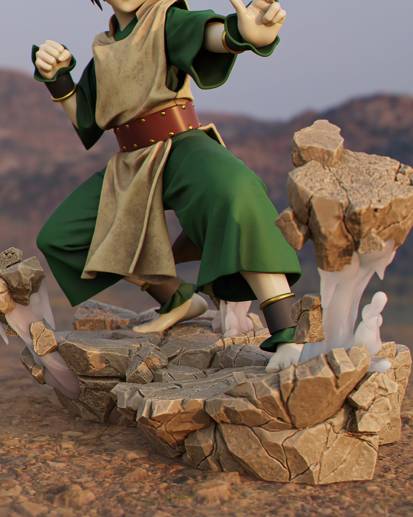 Toph (Avatar) - Fan Art - 3D Print Model Kit - 1:6 Scale