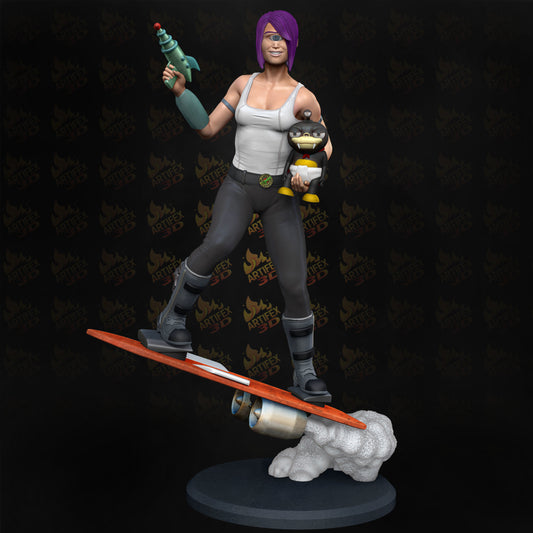 Turanga Leela (Futurama) - 3D Print - Fan Art - 75mm and 180mm