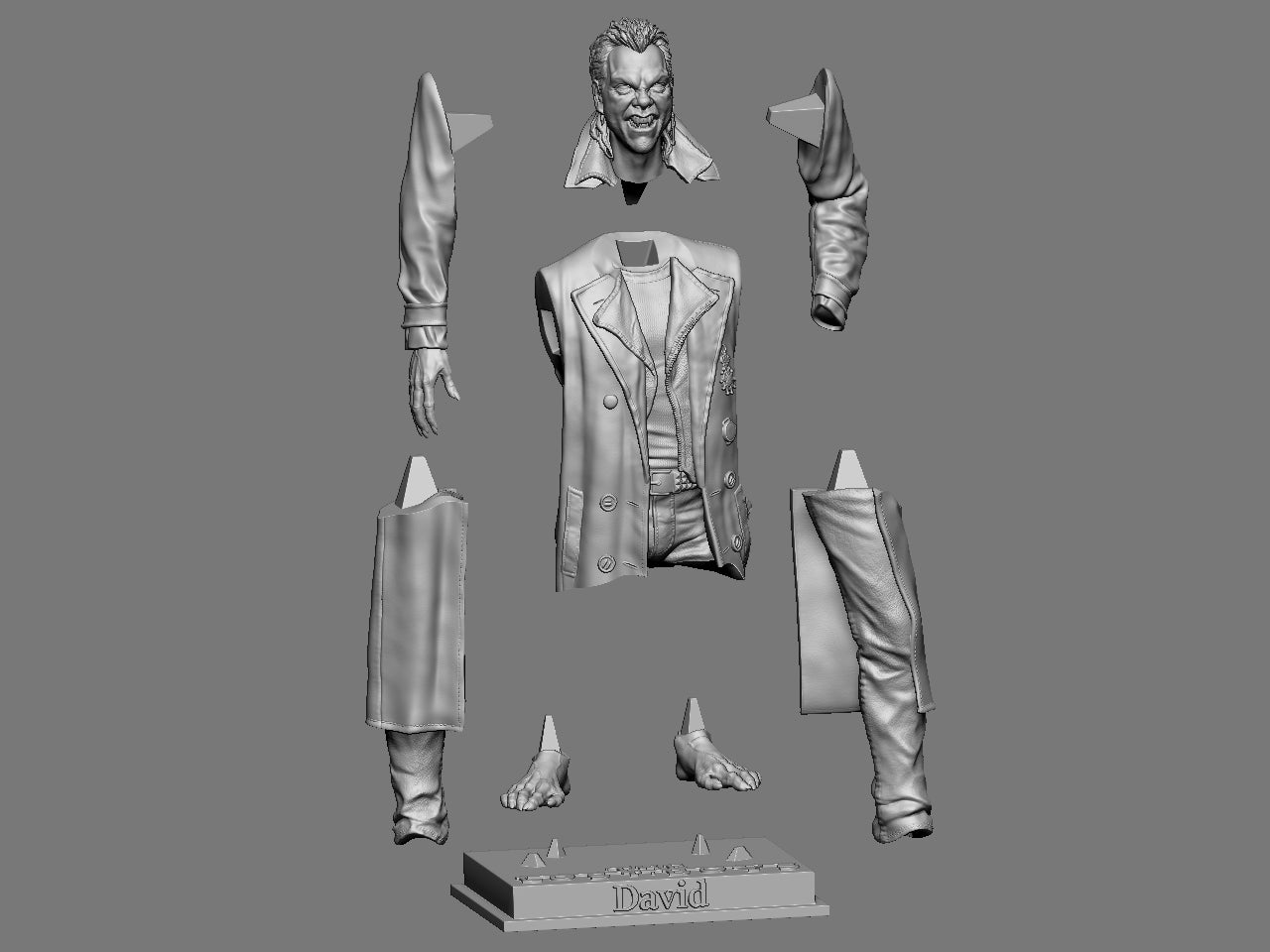 David - The Lost Boys - 3D Printed Statue / Bust