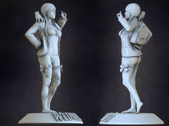Wednesday Addams 3D Print model - Fan Art, SFW/NSFW - 180mm