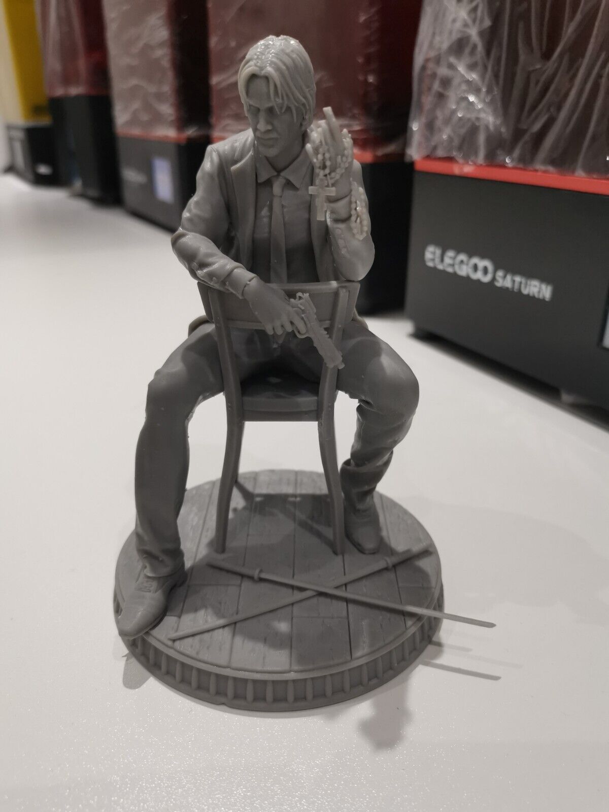 John Wick Statue (3D Printed) Fan Art - Sanix3D - 1:12, 1:10 or 1:6 scale