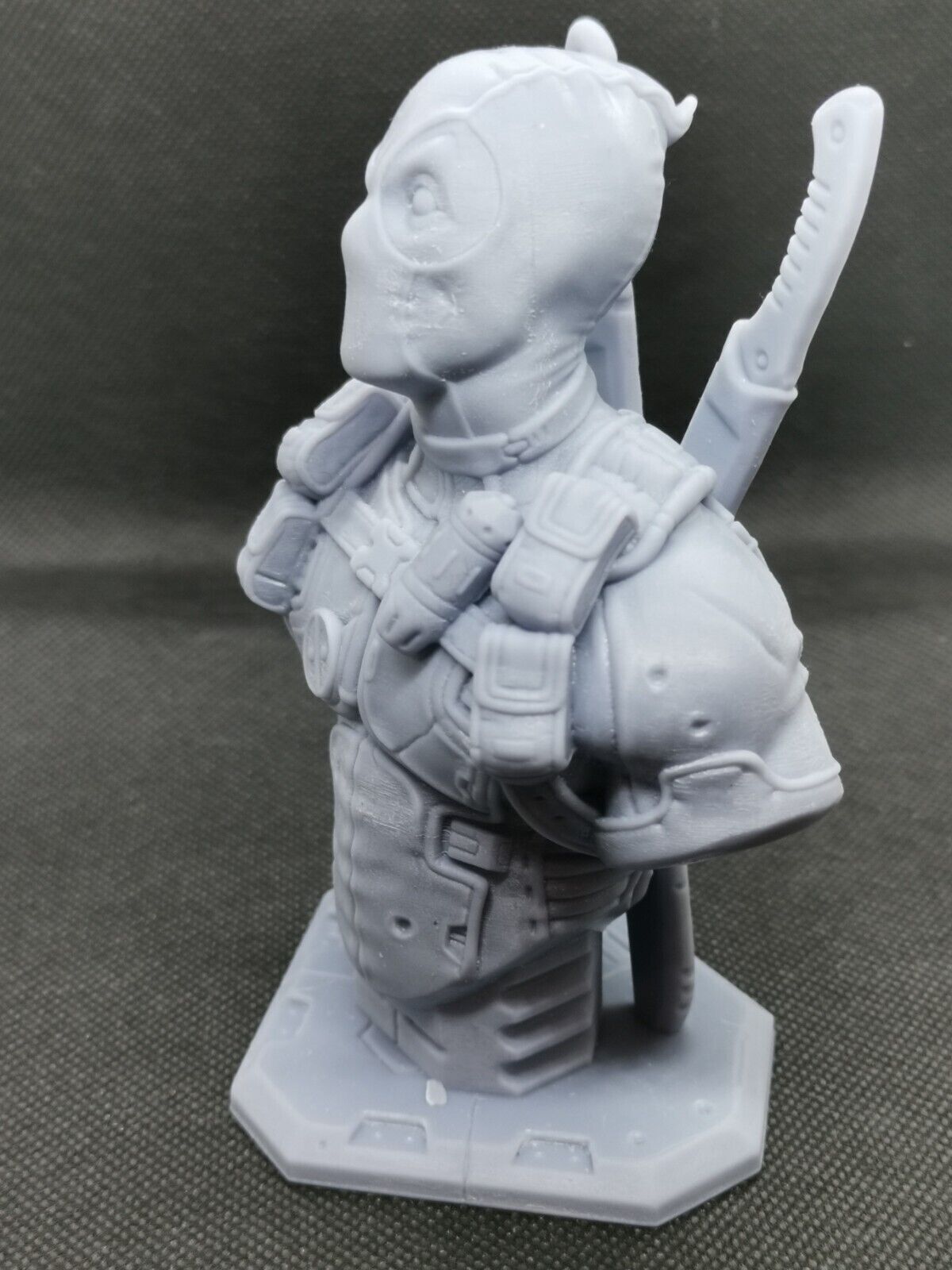 Deadpool Bust Hollow Model Printed Marvel 5" (125mm) Figure Ready To Paint