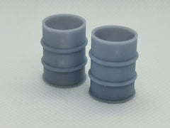 6 x Oil Drums - compatible with WH / Terrain / 28mm etc. (Open)