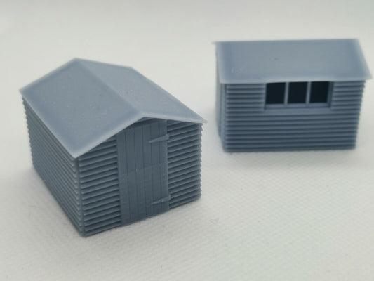 OO Gauge Wooden Garden Shed for Model Railway Layout (x3)
