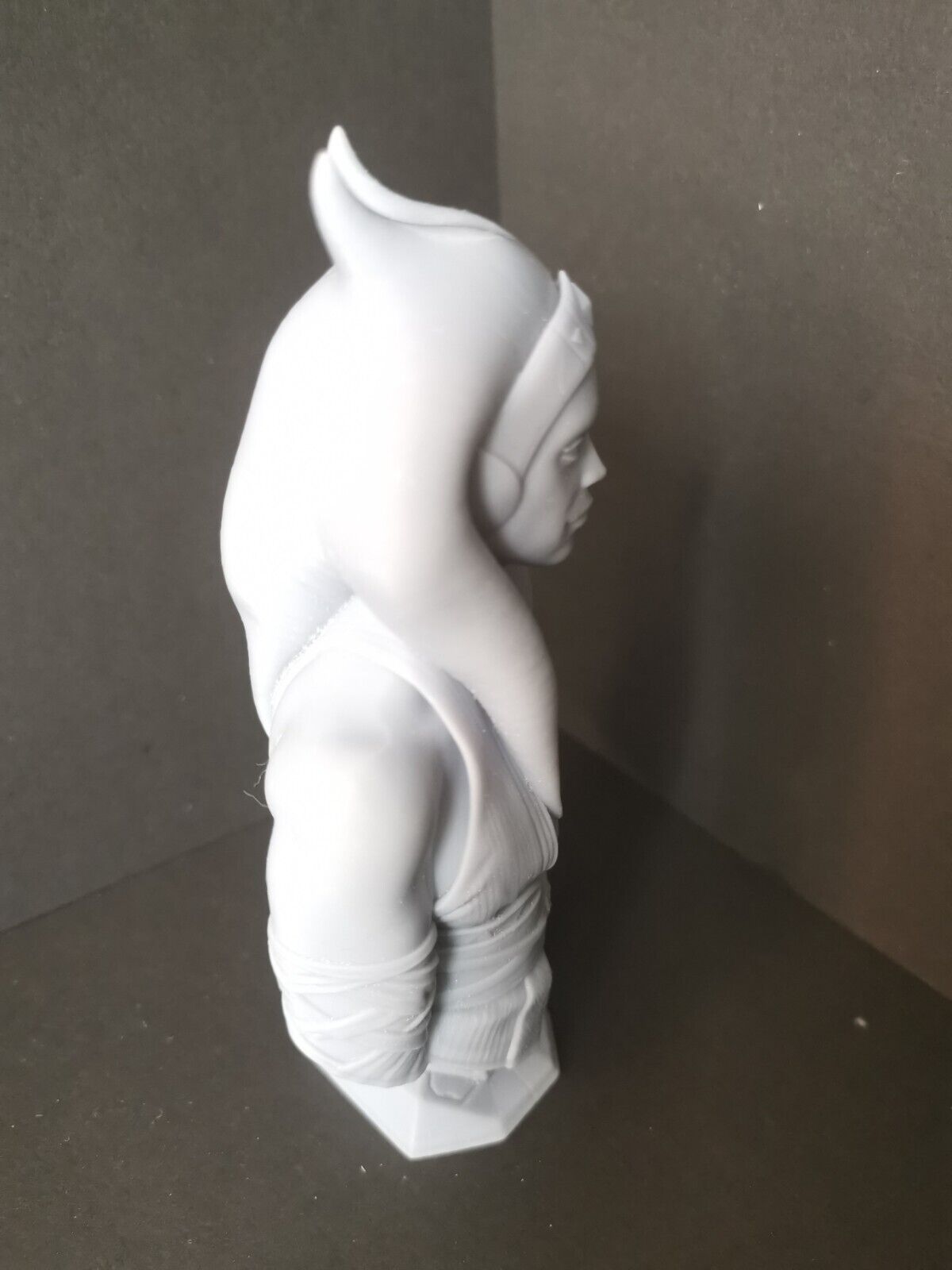 Ahsoka Tano (Star Wars Rebellion) Bust Fan Art Resin Printed Unpainted 4" to 8"