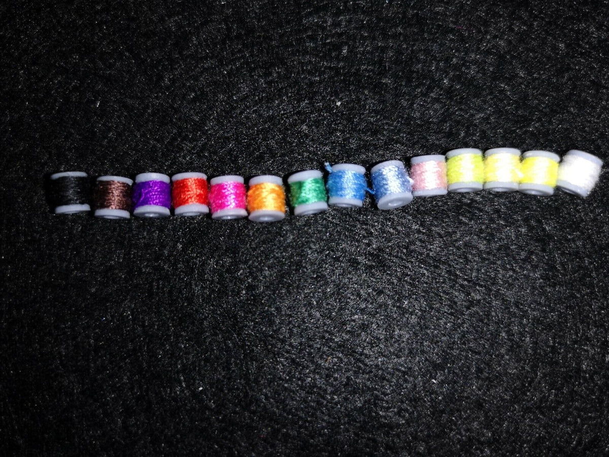 Micro Reel Thread 20 X Miniature Cotton Spool Thread Reels For Your Doll House 6mm ...