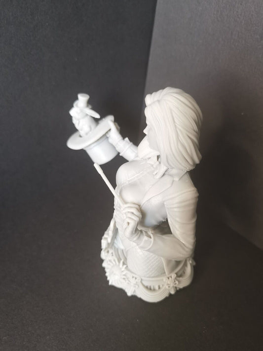 Zatanna (DC) Bust Fan Art  - 3D Printed - 1/4 to 1/10 Scale