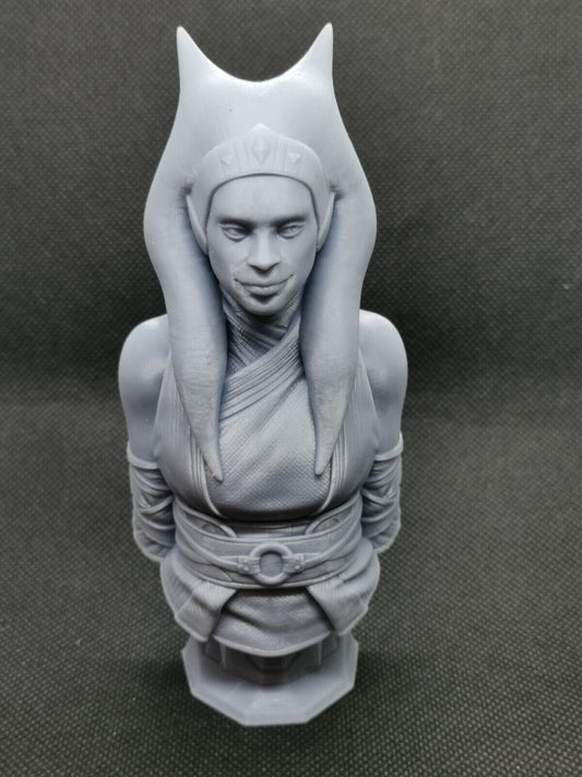 Asoka Tano (Star Wars Rebellion) Bust  Fan Art Resin Printed Unpainted 4" to 8"