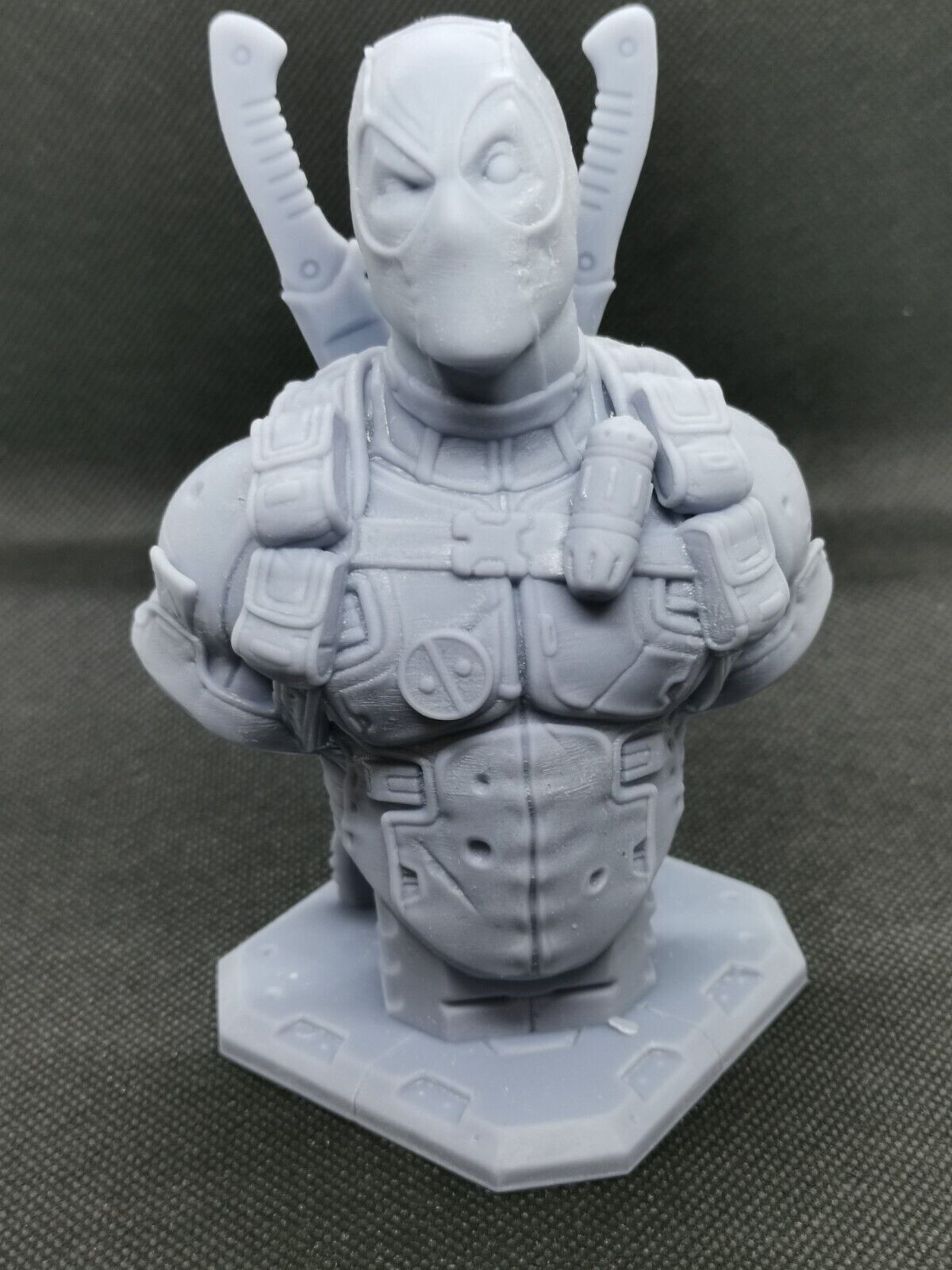 Deadpool Bust Hollow Model Printed Marvel 5" (125mm) Figure Ready To Paint