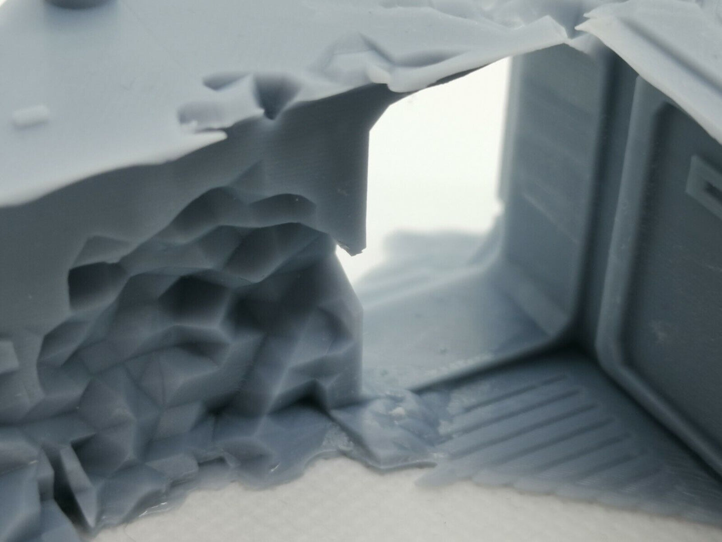 Rhino Wreck Terrain 28mm Miniature Scenery - compatible with Warhammer 40k etc