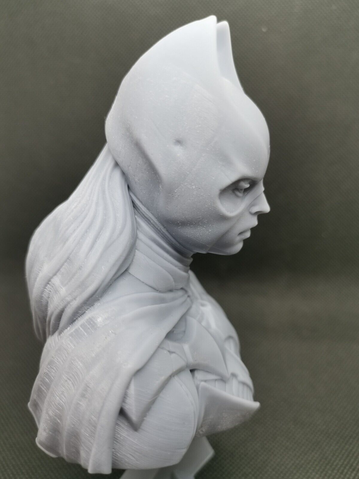 Batgirl  - 3D Printed bust - 4" to 8" high quality resin print