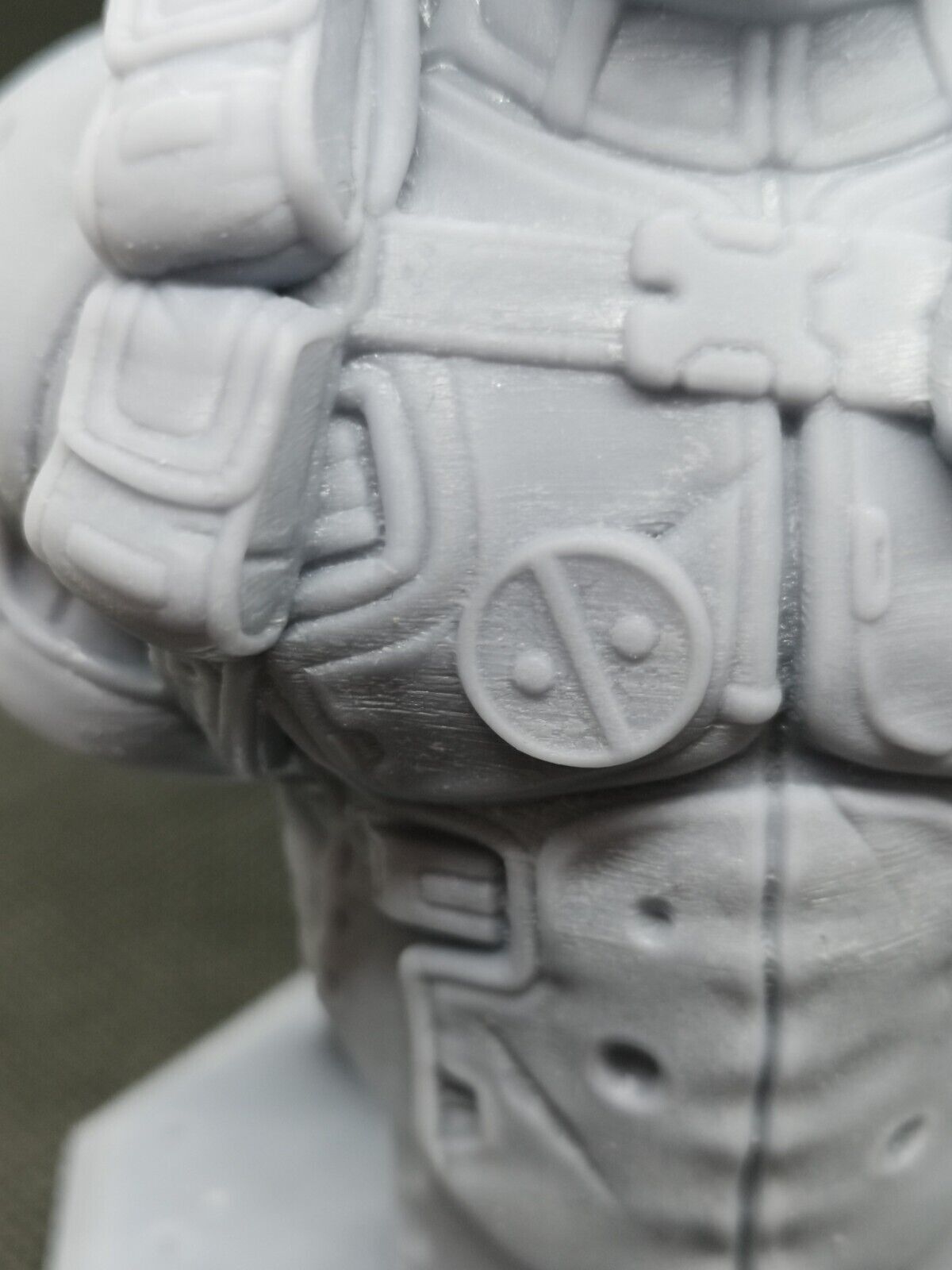 Deadpool Bust Hollow Model Printed Marvel 5" (125mm) Figure Ready To Paint