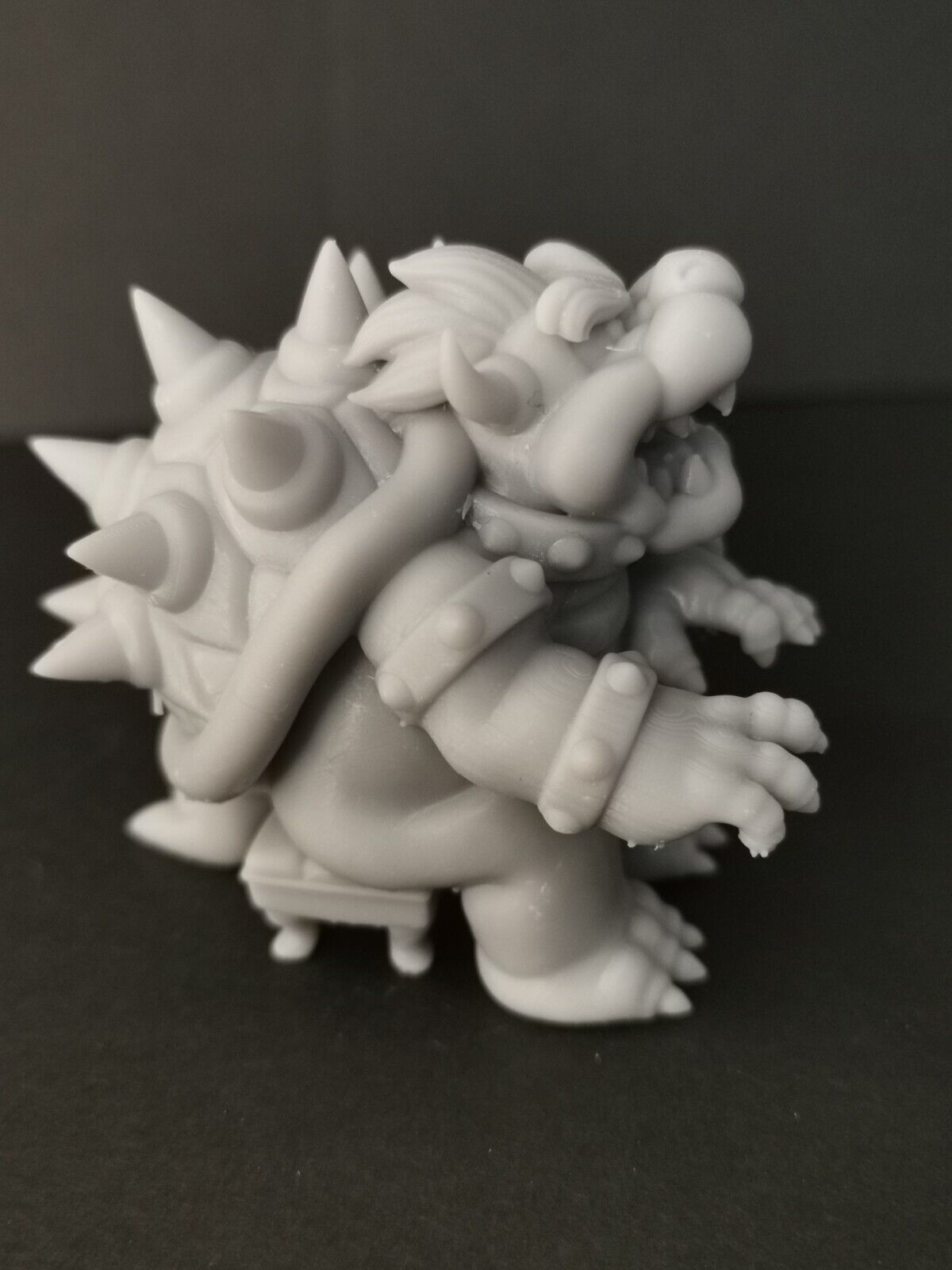 Bowser Peaches Piano Fan Art Miniature Figure 3D Resin Print - Hight Quality