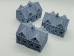 6 x Stone Effect Cottages - N Gauge