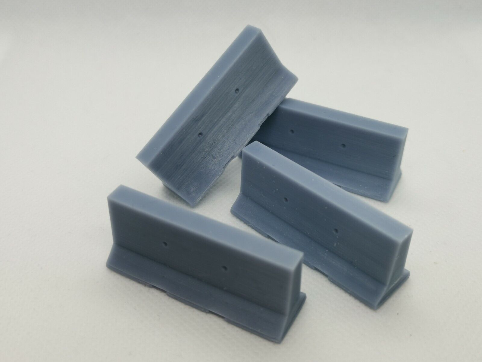 8 x Concrete Jersey Barriers - Compatible with Wargames / WH Scenery 40k etc