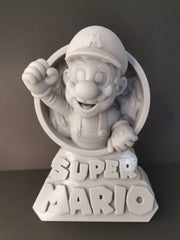 Super Mario Fan Art Bust Miniature Figure Model 3D Resin Print 100mm - 200mm