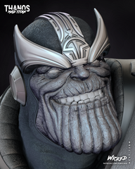 Thanos Statue (3D Printed) Fan Art 4" to 18.5" (102mm to 477mm)